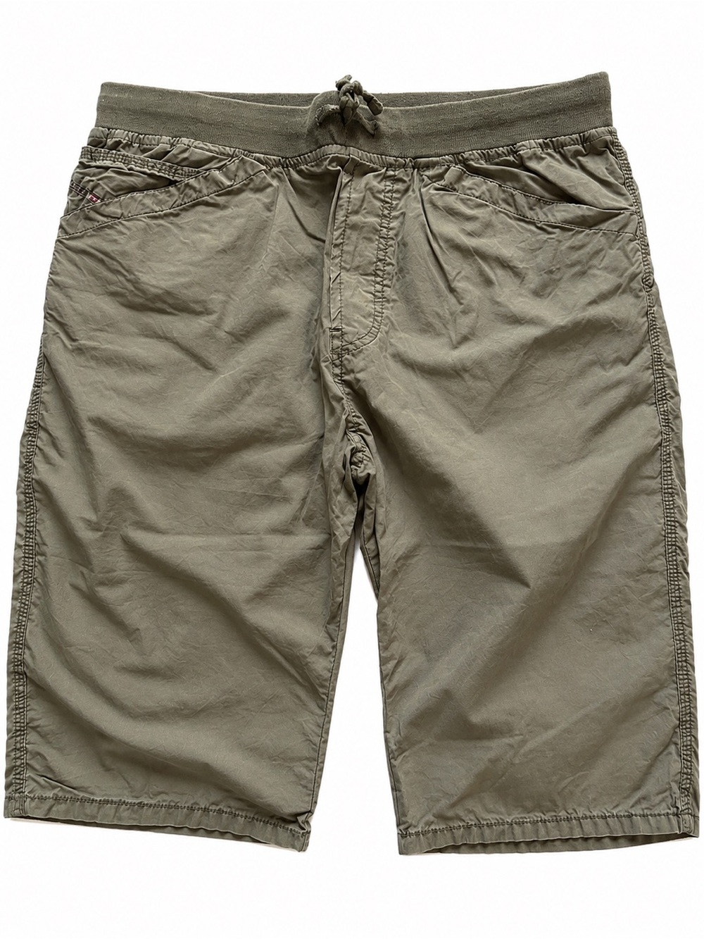 DIESEL Boys Olive Green Drawstring Casual Shorts
